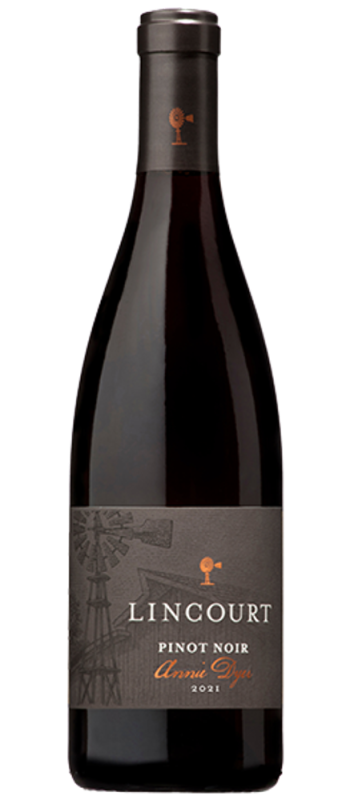 bottle shot annie dyer pinot noir 2021