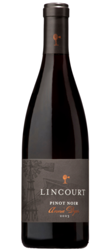 bottle shot annie dyer pinot noir 2023