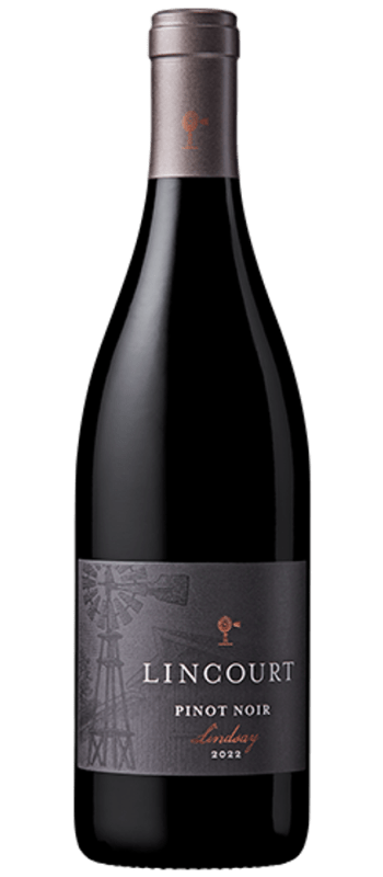 bottle shot lindsay pinot noir 2022
