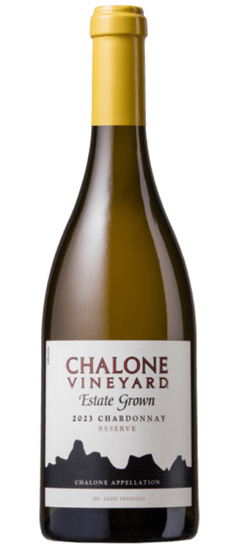 bottle shot 2023 estate reserve chardonnay