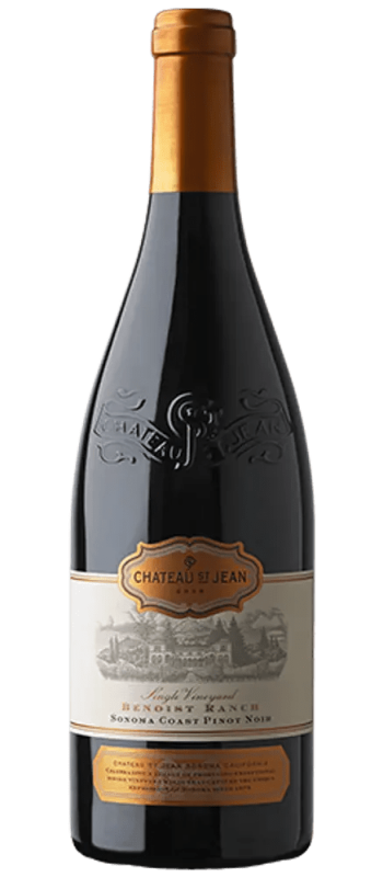 benoist ranch pinot noir 2019 sonoma coast bottle shot