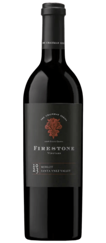 chairman series merlot 2023 santa ynez valley bottle shot