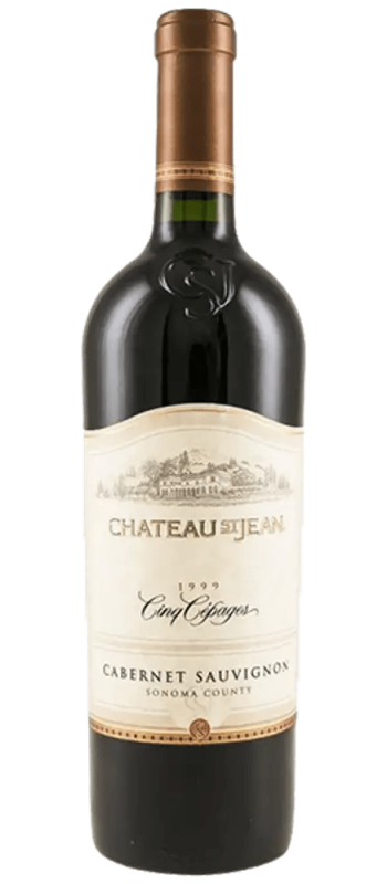 cinq cepages cabernet sauvignon 1999 sonoma county bottle shot