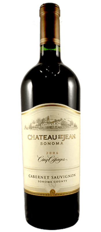 cinq cepages cabernet sauvignon 2006 sonoma county bottle shot