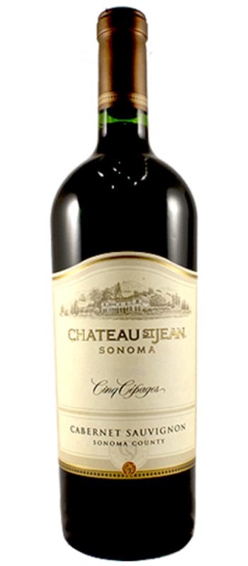 cinq cepages cabernet sauvignon 2008 sonoma county bottle shot