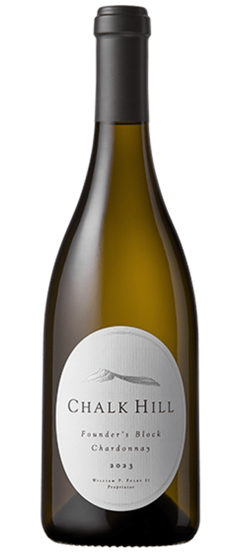 founders block chardonnay 2023 chalk hill bottle shot