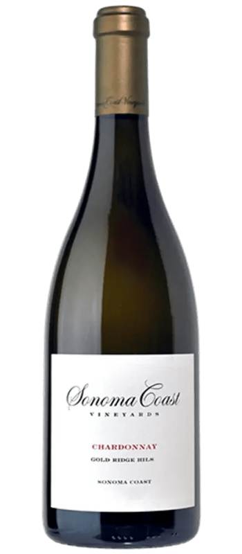 gold ridge hill chardonnay 2022 sonoma coast bottle shot