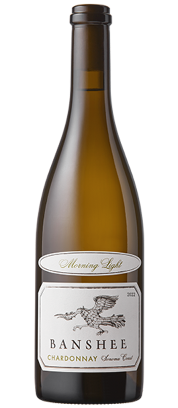 morning light chardonnay 2022 sonoma coast bottle shot
