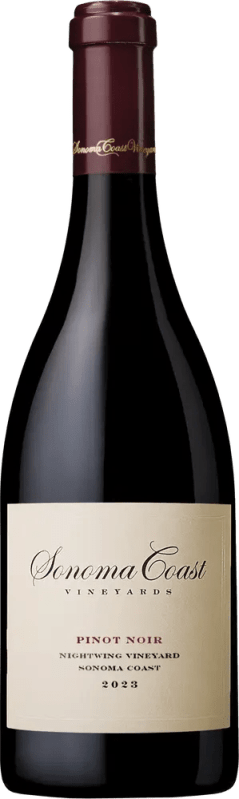 nightwing pinot noir 2023 sonoma coast bottle shot