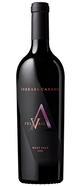 prevail west face 2021 alexander valley bottle shot