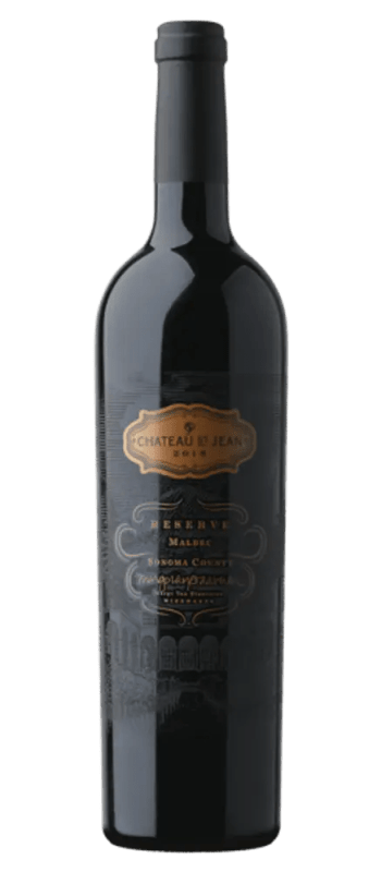 reserve malbec 2018 sonoma county bottle shot