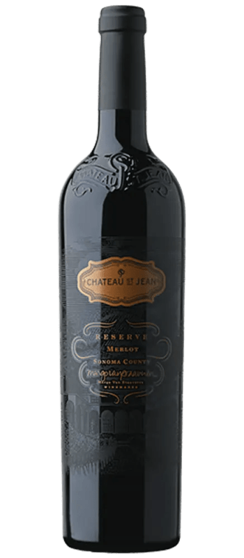 reserve merlot 2018 sonoma county bottle shot