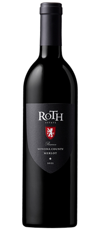 reserve merlot 2022 sonoma county bottle shot