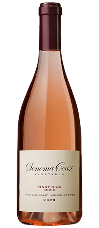 rose 2023 sonoma county bottle shot
