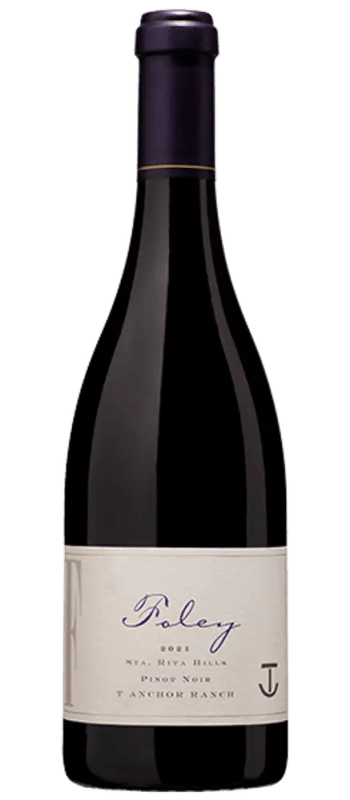 t anchor ranch pinot noir 2021 sta rita hills bottle shot