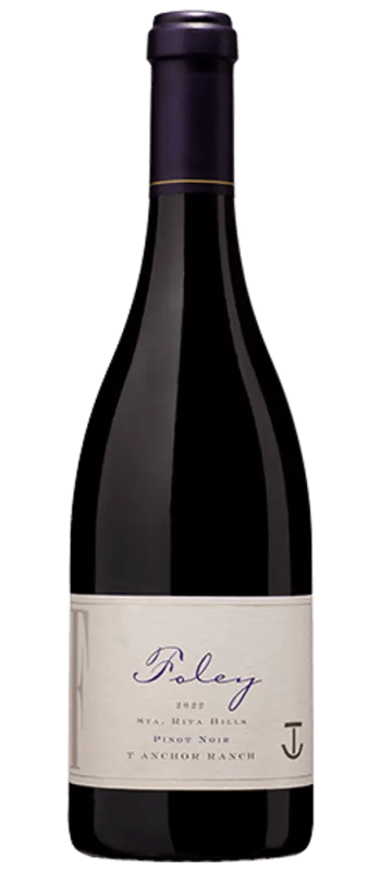 t anchor ranch pinot noir 2022 sta rita hills bottle shot
