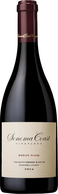 thoroughbred ranch pinot noir 2024 sonoma coast bottle shot