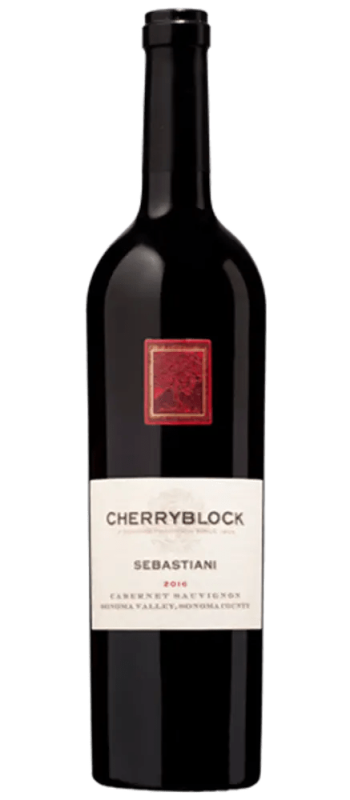 cherryblock cabernet sauvignon 2016 sonoma valley bottle shot