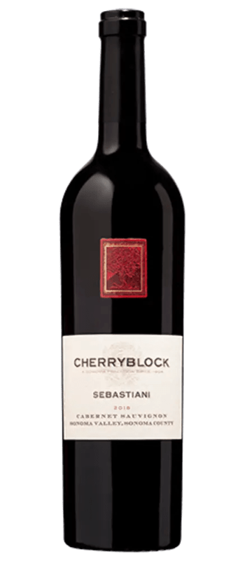 cherryblock cabernet sauvignon 2018 sonoma valley bottle shot