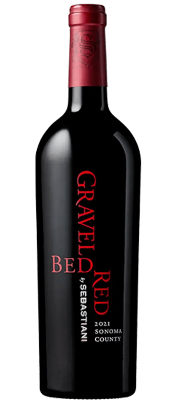gravel bed red 2021 sonoma county bottle shot