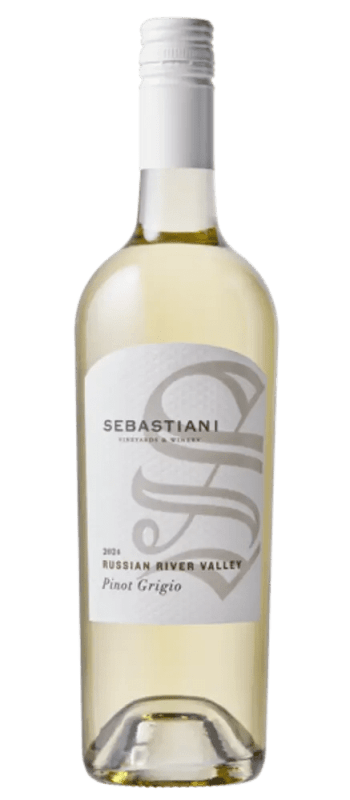 pinot grigio 2024 russian river valley bottle shot
